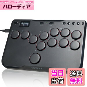 �y���������zHaute42 ���o�[���X �A�P�R�� ���o�[���X�R���g���[���[ 12�{�^�� for PC/Switch2/Switch/PS4 PS3/Windows �A�P�R�� ���o�[���X �{�^���̓���ւ� ���b�N�X�C�b�` ���� RGB LED �����x ������ ��