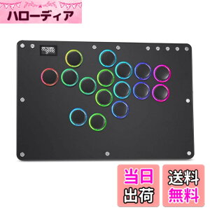 �y���������zHaute42 �A�P�R�� ���o�[���X T16 PRO �u���b�N �É��{�^�� �������X�C�b�` �Ō������S�n�悢 �X�����݌v �V�L�� �G�u���Ή� ���x������ �i�Q�[���� PC Switch PS4 PS3�Ή� TYPE-C�ڑ� RGB