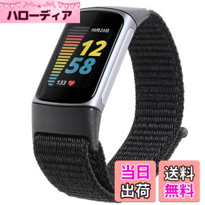 �y���������z�yOcello�z Fitbit Charge5 �o���h �i�C���� �x���g �����x���g �T�C�Y���߉\ �L�k �ʋC�� (�u���b�N)