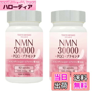 �y���������zNMN �T�v�������g 30000mg (1����333mg)+PQQ+�v���Z���^ �T�v�������g 90������ ���{�� nmn �R�G���U�C��Q10 �G�k�G���G�k GMP�F��H�ꐻ�� ��_���`�^���s�g�p (2�{�Z�b�g)
