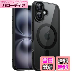 yzJETech iPhone 16 Plus 6.7C`p }Olbg P[X MagSafeɑΉ Ռz op[Jo[ \bhJ[}bgTPUt[ h~ NAobN (ubN)