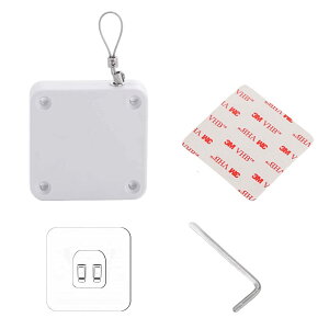 【送料無料】Tibemi ドアクローザー 引き力 500g 自動ドアクローザー 引き戸 diy キット 貼り付け 調整な銅製バックル付き 扉 自動で閉まる ドア バタン防止 両面テープ ネジ付き 室内 交換用-ホ