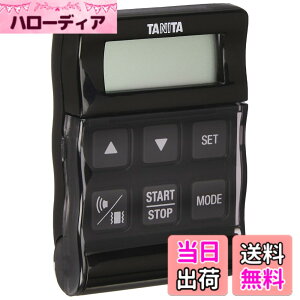 �y���������z�^�j�^(Tanita) �׋� �w�K �^�C�}�[ �X�g���b�v�t�� �o�C�u���[�V�����@�\ 24���� �u���b�N TD-370N BK