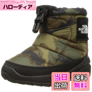 �y���������z[�U�m�[�X�t�F�C�X] K Nuptse Bootie Logo Short SE NFJ52281 TNF�J���v�����g/TNF�u���b�N 14.0 cm