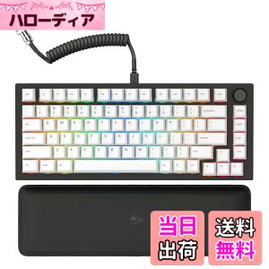�y���������zGlorious �O�����A�X GMMK PRO �Q�[�~���O���[�{�[�h 75% �R���p�N�g �u���b�N LED�o�b�N���C�g�t�� �p��z�� ���� RGB ���J�j�J���L�[�{�[�h �L�� �^�C�vc USB Mechanical keyboard gaming (83�L
