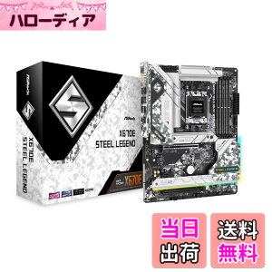 �y���������zASRock �}�U�[�{�[�h X670E Steel Legend AMD Ryzen 7000 �V���[�Y CPU (Soket AM5) �Ή� X670E ATX �}�U�[�{�[�h �y�������K�㗝�X�i�z