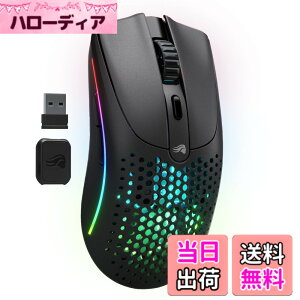 �y���������z�O�����A�X(Glorious) MODEL O 2 Wireless ���y��68g ��e�ʃo�b�e���[���� RGB 2.4G���C�����X�EBluetooth�ڑ��Ή� �Q�[�~���O�}�E�X �}�b�g�u���b�N GLO-MS-OWV2-MB MS667