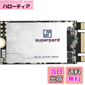 �y���������zSuperpard SSD 500GB M.2 2242 NGFF SATA3 6Gb/s 3D NAND B&M�L�[ ���� �����]�� �f�[�^�ی� ���ϋv �m�[�g�p�\�R��/�f�X�N�g�b�v�p�\�R���K�p �ȓd��(M.2 2242 500GB)