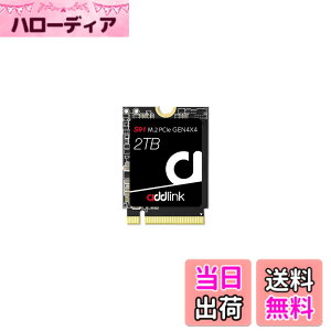 �y���������zAddlink ��p�� S91 2TB 2230 M.2 SSD NVMe PCIe Gen4x4 3D NAND ����SSD, Steam Deck/ASUS ROG Ally�Ή� - ����SSD���x�ō�5000 MB/�b - (aJP2TBS91M2P)