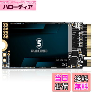 �y���������zSSD 1TB M.2 2242 NVMe S SHARKSPEED PCIe Gen3.0x4 �~�jSSD �����^ 3D NAND �ǂݍ��ݍő�2,200MB/s