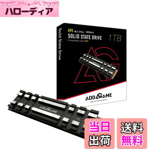 �y���������zaddlink ��p�� Addgame A93 1TB�y�V�^PS5 / PS5����m�F�ς݁zM.2 2280 PCIe 4.0 NVMe SSD �q�[�g�V���N ��̌^- TLC DRAM���X Gen4X4 SSD �Ǎ����x 7200 MB/�b ���[�J�[5�N