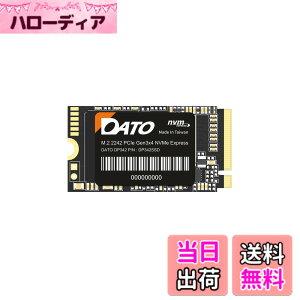 �y���������zDATO�_�g ���� SSD 512GB M.2 2242 PCIe Gen3 x 4 NVMe, �����\���b�h�X�e�[�g�h���C�u, �ő�2500 1700 MBs, �m�[�g�p�\�R�� �^�u���b�g - DP342
