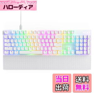 �y���������zNZXT Function 2 MiniTKL White RGB LED���� 8K�|�[�����O���[�g�Ή� ���w���j�A�X�C�b�`�^ �e���L�[���X �p��z�� �L���ڑ� �Q�[�~���O�L�[�{�[�h �z���C�g KB-002NW-US KB0768