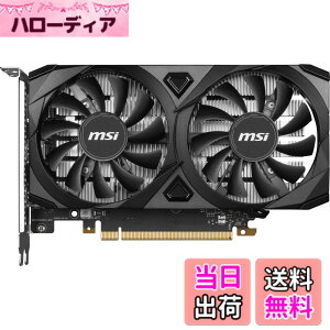 �y���������zMSI GeForce RTX 3050 VENTUS 2X 6G OC PCIe4.0 �⏕�d���s�v �f���A���t�@������ �O���t�B�b�N�X�{�[�h VD8789