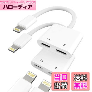 �y���������z�Ή�iPhone�pLightning�C���z���A�_�v�^�[�i2����j�}�C�N�t���h���O�� Apple 14 13 12 11 Pro Max �Ή�iPad Mini�Ή� AUX�ԍڃP�[�u�� �[�d �I�[�f�B�I�A�N�Z�T���[ �w�b�h�z���ϊ���