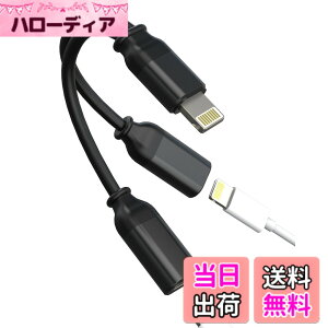 �y���������zLightning�C���z���W���b�N�A�_�v�^�[�i2in1�j�I�[�f�B�I�ϊ��� �}�C�N�t���C���z���[�dAUX�ԍ� Apple �Ή�iPhone 14 13 12 11 Pro Max �Ή�iPad Air Mini�p�h���O��