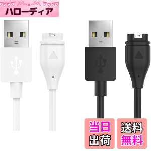�y���������z�y2�{�Z�b�g�z MoKo �K�[�~���p�[�d�P�[�u�� USB �`���[�W�P�[�u�� 1m �[�d�� �f�[�^�]�� �}���[�d Vivoactive6/5/4/3�AFenix8/7/7S/7X/6/5�AForerunner970/570/265/165/965/55�AVenu4/3�AInstinctE/3/2/2X�AApp