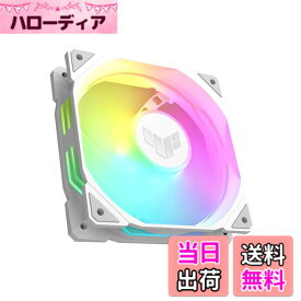 【送料無料】ASUS ケースファン 120mm Aura Sync 逆回転 TUF Gaming TR120 ARGB Fan Reverse White 白 国内正規代理店品