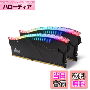 �y���������zDATO 16GB (8GBx2) RAM DDR4 3200MHz CL16 RGB XMP�t�� 1.35V �f�X�N�g�b�v���������W���[�� ARES Armor Lite �Q�[���p �u���b�N