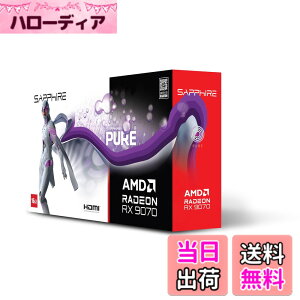 �y���������zSAPPHIRE PURE Radeon RX 9070 GAMING OC 16GB �O���t�B�b�N�X�{�[�h 11349-02-20G VD8987