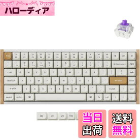 【送料無料】【国内正規品】Keychron K2 HE ラピッドトリガー ワイヤレス カスタムキーボード、ホールエフェクトGateronダブルレール・マグネットスイッチ、2.4GHz・Bluetooth無線対応、QMKプログラム可能、アルミ+ウッドフレーム、USレイアウト、RGBライト、Mac Window