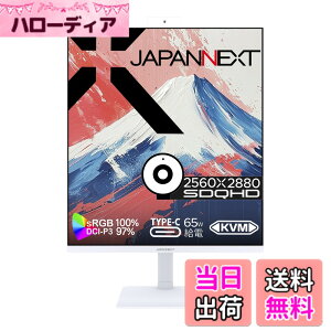 �y���������zJAPANNEXT 27.6�C���` IPS�p�l������ SDQHD(2560x2880)�𑜓x �c���t�����j�^�[ JN-IPS276SDQHD-HSPC6-CMS HDMI DP USB Type-C(�ő�65W���d) HDR sRGB:100% DCI-P3:97% Web�J����/�}�C�N���� �A�X�y�N�g�� 16:18 PBP/