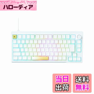 �y���������z�v�����X�g�� ULTRA PLUS UP�g���K�[�Ή� �Q�[�~���O�L�[�{�[�h �� ���s�b�h�g���K�[ 75% �I���W�i�����C�X�C�b�` �L�� SOCD�@�\���� CNC�t���A���~ RGB �z���C�g UP-MKGA75MTL-RT-J/W