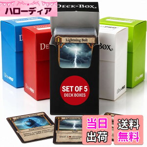 �y���������zUltra Pro Magic/Pokemon/YuGiOh Cards Deck Boxes, Set of 5 (Red, Blue, Green, Black and White)