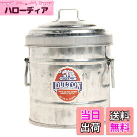 【送料無料】ダルトン(Dulton) マイクロ ガベージカン ガルバナイズド 大人の子供心くすぐる 極小サイズのガベージカン 卓上ふた付きゴミ箱 ブリキ缶 高さ110mm 直径90mm 100-244GV