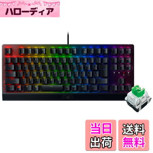 �y���������zRazer �Q�[�~���O�L�[�{�[�h �e���L�[���X ���J�j�J���L�[�{�[�h BlackWidow V3 Tenkeyless JP - Green Switch ���J�j�J�� �O���[���� �N���A�n�E�W���O Chroma RGB ���ϋv�A���~���g�b�v�v���[