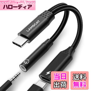 �y���������zLAMSCAT 2in1 �^�C�vC �C���z���ϊ��A�_�v�^ PD60W �}���[�d ���� Type-C �C���z���W���b�N ��҃C���z���P�[�u�� �[�d���Ȃ��� �ʘb ���ʒ��� �|�[�^�u�� for iPad pro Google Pixel Xperia Samsun