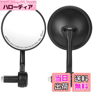 �y���������zKEMIMOTO �o�C�N �o�[�G���h�~���[ �Ԍ��Ή� �o�C�N�~���[ �ی^ ���E�Z�b�g �n���h���a16.5-19mm�Ή� �ėp �y�� �p�x�����\ �u���b�N KM2503
