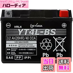 �y���������zGS YUASA [ �W�[�G�X���A�T ] �V�[���h�^ �o�C�N�p�o�b�e���[ YT4L-BS