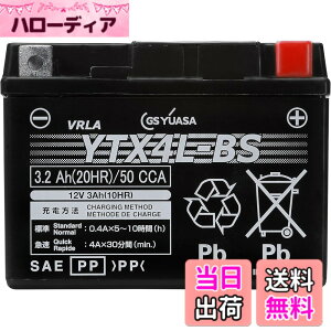 �y���������zGS YUASA [ �W�[�G�X���A�T ] �V�[���h�^ �o�C�N�p�o�b�e���[ YTX4L-BS