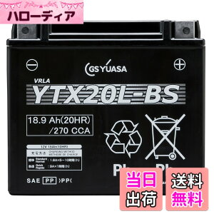 �y���������zYUASA YTX20L-BS �y�o�C�N�p�o�b�e���[ FTX20L-BS/GTX20L-BS�݊��z