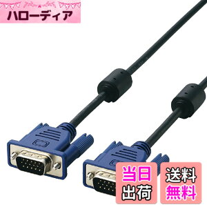 �y���������z�G���R�� �f�B�X�v���C�P�[�u�� D-sub15�s�� VGA-VGA �X���� RoHs�Ή� 1.0m �u���b�N CAC-10BK/RS