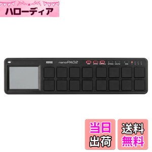 �y���������zKORG ��� USB MIDI�R���g���[���[ nanoPAD2 BK �u���b�N �x���V�e�B�Ή� 16�p�b�h ���y���� DTM �R���p�N�g�݌v�Ŏ����^�тɍœK �����Ɏn�߂���\�t�g�E�F�A���C�Z���X����