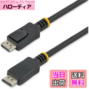 �y���������zStarTech.com DisplayPort 1.2�P�[�u�� ���b�`�t���R�l�N�^ 1m 4K�Ή� DISPL1M