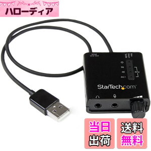 �y���������zStarTech.com USB - DAC�w�b�h�z���A���v S/PDIF�Ή� 96kHz/24bit 2x 3.5mm�~�j�W���b�N 1x 3.5mm�g�X�����N�ی^�R�l�N�^ ICUSBAUDIO2D