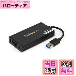 �y���������zStarTech.com USB 3.0�Ή�HDMI�f�B�X�v���C�A�_�v�^/4K30Hz�Ή�/USB Type-A�ڑ�/DisplayLink�F��/Mac & Windows �Ή� USB32HD4K
