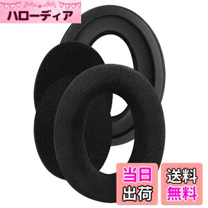 �y���������zGeekria �C���[�p�b�h Comfort �݊��� �p�b�h �[���n�C�U�[ Sennheiser HD505, HD 515, HD 518, HD 555, HD558, HD559, HD569, HD579, HD589 �w�b�h�z���ɑΉ� �p�b�h �C���[/�C���[�J�b�v �x���A (�u���b�N)