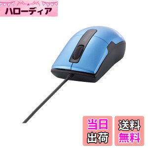 �y���������z�o�b�t�@���[ BUFFALO �L��BlueLED�}�E�X �É�/3�{�^��/S�T�C�Y �u���[ BSMBU26SSBL