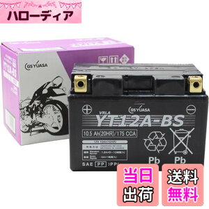 �y���������zGS YUASA [ �W�[�G�X���A�T ] �V�[���h�^ �o�C�N�p�o�b�e���[ [ �t���[�d�� ] YT12A-BS-GY-C