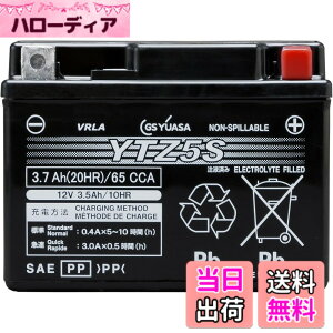 �y���������zGS YUASA (�W�[�G�X���A�T) �V�[���h�^ �o�C�N�p�o�b�e���[ [ �t���[�d�� ]YTZ5S �u���b�N