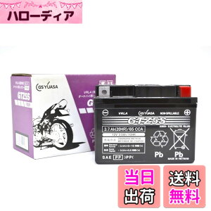 �y���������zGS YUASA (�W�[�G�X���A�T) �V�[���h�^ �o�C�N�p�o�b�e���[ [ �t���[�d�� ]GTZ5S �u���b�N
