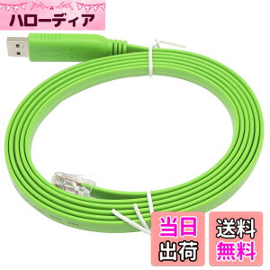 �y���������zKAUMO CONSOLE(RJ45) USB�ϊ� �R���\�[���P�[�u�� (�O���[�� 2.0m FTDI�`�b�v)