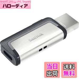�y���������z�y128GB�z SanDisk �T���f�B�X�N USB�������[ USB3.1�Ή� Type-C �� Type-A�f���A���R�l�N�^���� R:150MB/s �C�O���e�[�� SDDDC2-128G-G46
