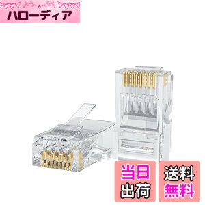 �y���������zCableCreation lan �R�l�N�^, RJ45�R�l�N�^ 100���� LAN�R�l�N�^ Cat6/Cat5e�Ή� �P���������Ή� �ߐ܂�h�~