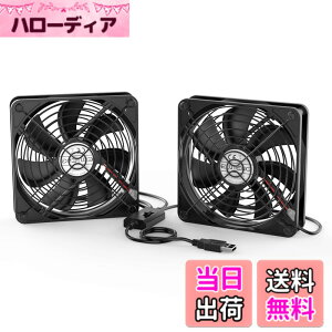 �y���������zELUTENG USB ��p�t�@�� 120mm 2�A 3�i�K���ʒ��� USB��@ �É� 2��1�g ���͑��� ��� �~�j�t�@�� ���^ 5V �u���b�N �����ԘA���ғ� ���^ 12cm ����/���[�^�[/PS4/PS3/PC�Ȃǂ̗�p Dual USB Fa