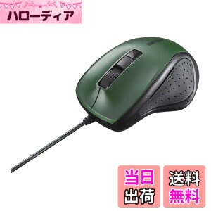 �y���������z�o�b�t�@���[ BUFFALO �L�� BlueLED �É� 5�{�^���}�E�X �O���[�� BSMBU308GR